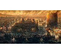 Puzzles Classiques 1000 Pieces Grande Ville en Ruine dans Le Jeu Fallout 75 * 50Cm