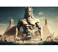 Puzzles Classiques 1000 Pieces Sept Merveilles du Monde Antique Monuments égyptiens Architecture Magnifique 75 * 50Cm