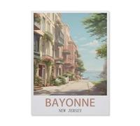 Puzzles Classiques Puzzle 1000 Pièces，Bayonne New Jersey，Adultdecompression Paper Jigsaws Toys, Kids Toys Cadeaux（75x50cm）-IF19