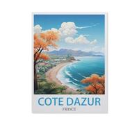Puzzles Classiques Puzzle 1000 Pièces，Côte d'Azur France，Adultdecompression Paper Jigsaws Toys, Kids Toys Cadeaux（50x70cm）-GP6