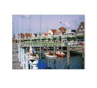 Puzzles Classiques Puzzle 1000 Pièces，Pont impérial avec Vue de Travemünde，Adultdecompression Paper Jigsaws Toys, Kids Toys Cadeaux（75x50cm）-AD70