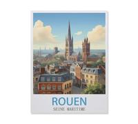 Puzzles Classiques Puzzle 1000 Pièces,Rouen Seine-Maritime,Adultdecompression Paper Jigsaws Toys, Kids Toys Cadeaux(75x50cm)-GM26