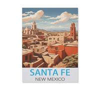 Puzzles Classiques Puzzle 1000 Pièces,Santa Fe Nouveau-Mexique,Adultdecompression Paper Jigsaws Toys, Kids Toys Cadeaux(38x26cm)-FN26