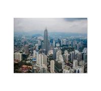 Puzzles Classiques Puzzle 1000 Pièces,Vue sur Kuala Lumpur,Adultdecompression Paper Jigsaws Toys, Kids Toys Cadeaux(75x50cm)-AT74