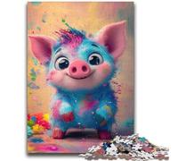 Puzzles cochons Mignons pour Adolescents, Puzzle 1000 pièces, Aide Le Cerveau à exercer des Jouets addictifs pour cultiver la Patience, Une œuvre d'art (38x52cm)