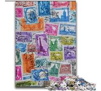 Puzzles Collage de Timbres de Paris pour Adultes 2000 Puzzles, Convient aux 14 Ans et Plus Amusement en Famille C'est Idéal comme Cadeau pour Toute la Famille (70x100cm)