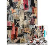 Puzzles Collage Paris 1000 pièces pour Adultes, Jeu Stimulant et Jeu Familial avec pièces entièrement emboîtables de Formes aléatoires 50x75cm