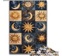 Puzzles Collage Soleil et Lune pour Adultes 2000 pièces, Jouets stimulants, décoration Murale, Cadeaux d'anniversaire et de Noël Uniques (70x100cm)
