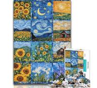 Puzzles Collage Tournesol 2000 pièces pour Adultes et Adolescents, Jeu Stimulant, idéal comme Cadeau pour Toute la Famille 70x100cm