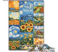 Puzzles Collage Tournesol pour Adolescents 1000 pièces, adaptés aux 14 Ans et Plus Un Plaisir en Famille idéal comme Cadeau pour Toute la Famille 50x75cm