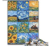 Puzzles Collage Tournesol pour Adultes et Adolescents, Jeu de Puzzles, Collection d'Artistes, Beaux-Arts pour Les 14 Ans et Plus (70x100cm)