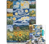 Puzzles Collage Tournesol pour Adultes et Adolescents, Relax Games est Un pour Toute la Famille (38x26cm)