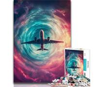 Puzzles Color Plane 1000 pièces pour Adultes, Cadeaux, Difficiles à réaliser, Amusants et Humoristiques, Cadeaux d'anniversaire, décoration Murale 38x26cm