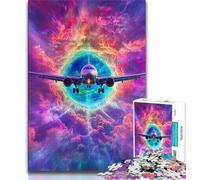 Puzzles Color Plane 2000 pièces pour Adolescents, Jeu Stimulant et Jeu Familial avec pièces entièrement emboîtables de Formes aléatoires 70x100cm