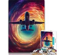 Puzzles Color Plane pour Adolescents, 1000 pièces, Jeu Stimulant et décoration Murale pour Toute la Famille, Cadeaux d'anniversaire et de Noël Uniques (75x50cm)