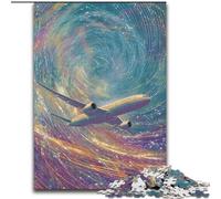 Puzzles Color Plane pour Adultes, 1 000 pièces, pour Les 14 Ans et Plus, Jeux Amusants, activités Amusantes à la Maison, Cadeaux d'anniversaire, Cadeaux de Voyage (Taille 26x38cm)