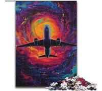 Puzzles Color Plane pour Adultes et Adolescents, Cadeau d'anniversaire, décoration Murale pour Les 14 Ans et Plus (26x38cm)