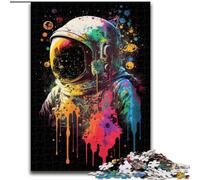 Puzzles colorés d'astronautes pour Adultes 1000 pièces - Jeu Amusant et Stimulant pour Toute la Famille (50x75cm)