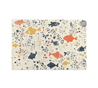 Puzzles colorés de 1 000 pièces en bois pour adultes avec branches de poissons et fleurs