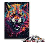 Puzzles colorés de 1 000 pièces représentant des bêtes de la Jungle Cadeaux pour Adultes liste de souhaits de Noël avec Le Père Noël pour Adolescents de 14 Ans et Plus 1 000 pièces (38 x 26 cm)