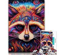 Puzzles colorés de Raton Laveur pour Adolescents, aident Le Cerveau à exercer des Jouets addictifs pour cultiver la Patience Une œuvre d'art 38x26cm