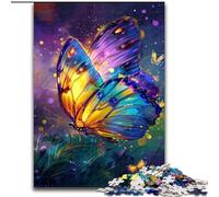 Puzzles colorés et Magnifiques en Forme de Papillons pour Adolescents (1000 pièces), Anti-Stress, pour Passer du Temps à la Maison, Interaction Parent-Enfant (50x75cm)