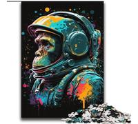 Puzzles colorés représentant des singes astronautes pour Adultes et Adolescents, pour Une Interaction Parent-Enfant stimulante et Une réduction du Stress (70x100cm)