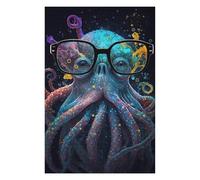 Puzzles Colorful Octopus Art Print-11 Puzzles pour Adultes - Jeu Manuel - Défi Difficile - Idéal comme Cadeau pour Toute La Famille 1000pcs(75x50cm)