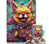 Puzzles Corgi Mutant pour Adultes (1000 pièces), Difficiles à compléter, mais Amusants et Humoristiques, décoration d'intérieur et Cadeaux Uniques (38x26cm)