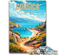 Puzzles Corse Méditerranée 1000 pièces pour Adolescents, à partir de 14 Ans, décoration d'intérieur, Jeux de Famille, Cadeaux de Noël et d'anniversaire, 1000 pièces (50x75cm)