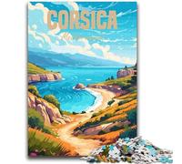 Puzzles Corse Méditerranée pour Adolescents, stimulent Le Cerveau, Jouets addictifs pour cultiver la Patience, adaptés aux Couples (38x52cm)
