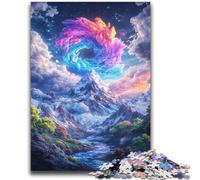 Puzzles Cosmic Snow Mountain pour Adolescents, 1 000 pièces, Jeux Amusants, Chaque pièce est Unique - Jeu Familial Stimulant (38x52cm)