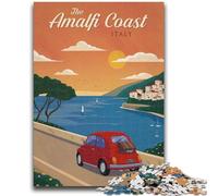 Puzzles Côte Amalfitaine pour Adolescents 1000 pièces, Jouets addictifs pour stimuler l'intelligence cérébrale, Cadeaux d'anniversaire pour Les 14 Ans et Plus, 1000 pièces (50x75cm)