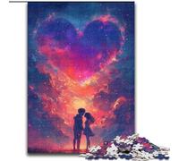 Puzzles Couple Amoureux 1000 Pièces pour Adultes, Cadeaux pour 14+, Entraînez Votre Cerveau et Vos Mains, Cadeaux de Noël (26x38cm)