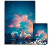 Puzzles Couple de cygnes Blancs Amoureux 1000 pièces pour Adultes Puzzles pour Adultes Cadeau pour Hommes et Femmes Quotidien et Occasions spéciales 1000 pièces (38 x 26 cm)