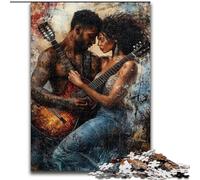 Puzzles Couple Homme 1000 pièces pour Adultes, Cadeaux, Jouets addictifs, défis d'intelligence cérébrale, Cadeaux d'anniversaire pour Les 14 Ans et Plus 50x75cm