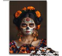 Puzzles Crâne Mexicain pour Filles, Adultes et Adolescents, 2000 Pièces, pour 14 Ans et Plus, Jeu de Noël Anti-Stress, Cadeaux pour Femmes (70x100cm)