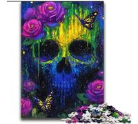 Puzzles Crâne Mystérieux pour Adultes 2000, Staycation Kill Time, Chaque Pièce Est Unique - Jeu Familial Amusant et Défi (70x100cm)