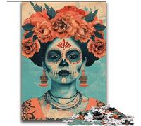 Puzzles Crânes Mexicains pour Adolescentes 2000 Pièces, Assemblage de Motifs Amusant à la Maison, Cadeau d'anniversaire, Cadeaux de Voyage 70x100cm