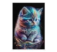 Puzzles Cute Nebula Kitten Puzzles pour Adultes, Jouets Anti-Stress, Modèles À Assembler, Parfaits comme Cadeaux pour Toute La Famille 38x26cm/1000pcs