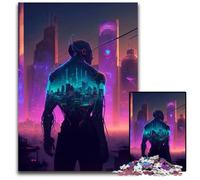Puzzles Cyborg 1000 pièces pour Adultes, Puzzles pour Adultes, activité familiale, décoration d'intérieur, Cadeau de Vacances 50x75cm/19,68x29,52 Pouces