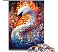 Puzzles Cygnes Colorés pour Adultes et Adolescents 1000 Pièces, Convient aux 14 Ans et Plus Amusement en Famille C'est Un pour Toute la Famille (26x38cm)
