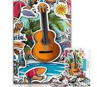 Puzzles d'affiches de Voyage Autour du Monde pour Adolescents 1000 pièces, aident Le Cerveau à exercer des Jouets addictifs pour cultiver la Patience, Jeu de défi Unique 50x75cm