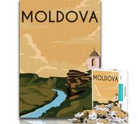 Puzzles d'affiches de Voyage du Monde 1000 pièces pour Adolescents, Assemblage de Motifs Amusant à la Maison, Cadeau d'anniversaire, Cadeaux de Voyage 38x26cm