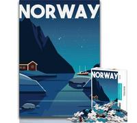 Puzzles d'affiches de Voyage pour Adolescents, 1000 pièces, Jeu Familial Anti-Stress, défi Difficile, Cadeaux du Père Noël Secret, 38x26cm