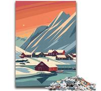 Puzzles d'affiches du Svalbard pour Adultes et Adolescents, stimulent Le Cerveau, Jouets addictifs pour cultiver la Patience, décoration Parfaite, 1000 pièces (50x75cm)