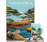 Puzzles d'Afrique du Sud pour Adultes Puzzle de 1000 pièces, Aide Le Cerveau à exercer des Jouets addictifs pour cultiver la Patience Une œuvre d'art 38x26cm