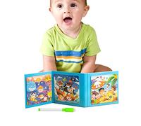 Puzzles d'âge préscolaire pour enfants - Jouets de puzzle de voyage magnétiques - Jouets éducatifs d'apprentissage préscolaire pour garçons et filles, modèles d'animaux attrayants Delr