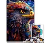 Puzzles d'aigle colorés pour Adolescents, Puzzle de 1 000 pièces, Difficile à compléter, mais Amusant et Humoristique, décoration d'intérieur et Cadeaux Uniques 50x75cm