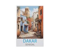 Puzzles，Dakar Sénégal，Adultes Puzzle en Papier, Loisirs Divertissement Jeu Jouet-1000 Pièces（50x70cm）-FR77